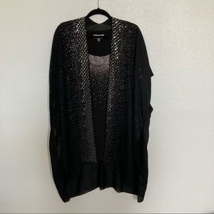 Sparkly rhinestone blouse and cardigan